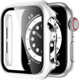 Cover For Apple watch Case 45mm 41mm 44mm 40mm 42mm 38mm Screen Protector PC Bumper Tempered Glass iWatch series 8 7 SE 6 5 4 9