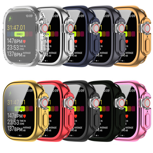 49mm TPU Cover for Apple Watch case Ultra2 49mm 45mm 41mm 38/42/44mm 40mm bumper Screen Protector iWatch series 9 8 7 6 5 4 3 SE