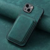 Magnetic Card Pocket Phone Case For iPhone 11 12 13 Mini 14 15 Pro Max X XS MAX XR 6 6s 7 8 Plus Magsafe Solid Color Back Cover