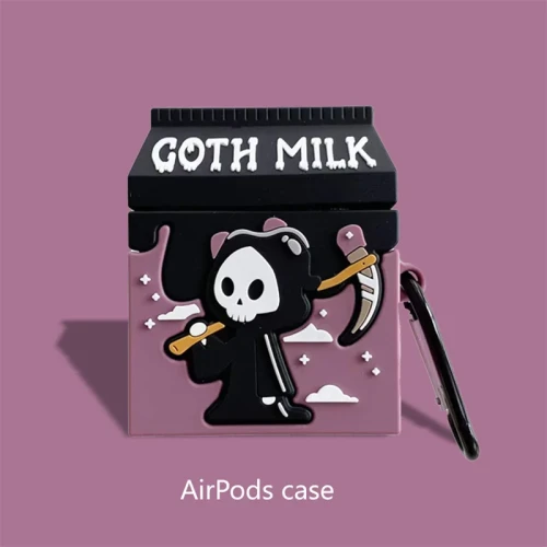 Cartoon Goth Milk Silicone Earphone Cover for Apple Airpods Pro 3 Case for Airpods 3 3rd Generation Airpods 2 1 Case