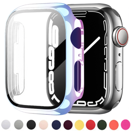 Glass+cover For Apple Watch Case series 8 7 6 5 4 3 se 44mm 40mm 42-38-41mm 45mm Bumper Screen Protector apple watch Accessories