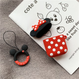 Cute Polka Dots Bow Silicone Case For Apple AirPods 2 3 Pro Pro2 Earphone Charging Headphones Case Airpods Protect Cover