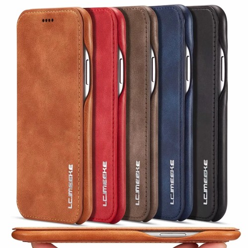 Luxury Ultra Thin Leather Case Flip Cover for Samsung S23 S22 S21 S20 FE Ultra S10 S9 S8 Plus A53 A54 A12 A22 A52 A31 A51 A71