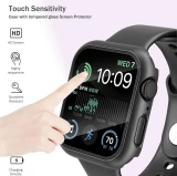 Case For Apple Watch Ultra 2 49mm iwatch Accessories Tempered Glass Screen Protector Full Scratch-Resistant PC Protective Cove