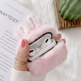 Luxury Earphone Fur Case For Airpods Pro 2019 3 Girls Cute Ear Fluffy Warm Anti Fall Protective Soft Cover For Apple Airpods 2 1