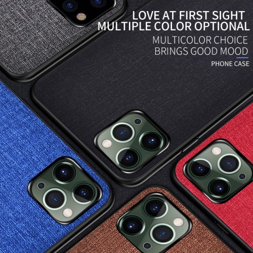 For Iphone 15 Pro Max 15 Plus 14 13 Pro Max 12 11 Pro Max Case Ultra Thin Soft Fabric Canvas Hybrid Slim Protective Phone Cover