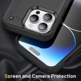 Luxury Shockproof Bumper Armor Case For iPhone 15 Plus 14 13 12 11 Pro Max Hybrid Hard PC Rugged Silicone Anti-Scratch Cover