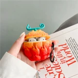 Japan Anime 3D Devil Fruit Headphone Case For Apple Airpods 1 2 Pro Bluetooth Earphone Charging Box Silicone Protective Cover