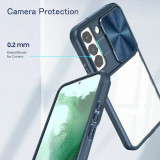 Camera sliding protection Case For Samsung Galaxy S24 22 23 Ultra Plus 20 21 FE A12 A13 A54 A34 A03 A53 A73 S23 Shockproof Cover