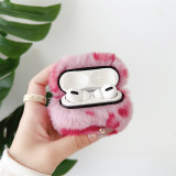 Cute Cartoon Bunny Ear Fluffy Earphone Case for Apple Airpods 3 2 Pro Soft Warm Rabbit Fur Shockproof Protective Cover