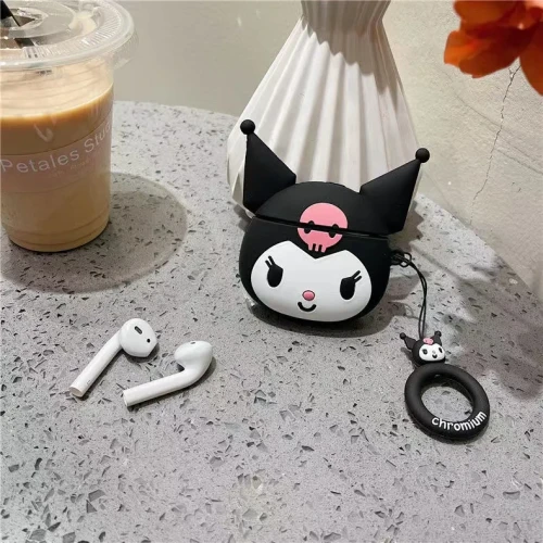 For Airpods Pro 2 Case 2022,Kuromi Anime Case For Airpods 3 Case,Soft Protective Anime Earphone Cover For Airpods Case For Girls