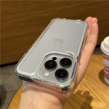 Luxury Clear space shell phone Case For iPhone  17  Air 11 12 13 14 15 16 Pro Max X Xs XR 8 Plus SE 2 3 10 Crystal Transparent Bumper Cover