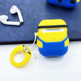 3D Cartoon Bluetooth Earphone Silicone Case For Apple Airpods 1/2/3/Pro Protective Cover Cute Bob Cases For Airpods Pro 2 Shell