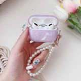 Luxury Case For Apple Airpods Pro 2 3D Pearl Bracelet Conch Shell KeyChain Soft Earphone Cover Accessories Cases for AirPods 3 2