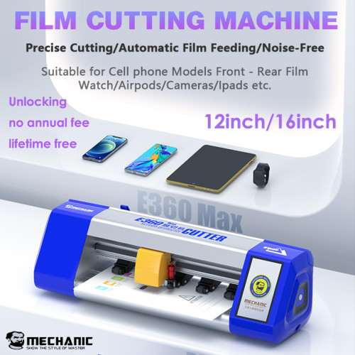 MECHANIC E360 Unlock Cloud Intelligent Film Cutting Machine Unlimited Cutting Universal Flexible Hydrogel Film Cutter For SS-057
