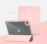 Silica Gel+Acrylic Case For iPad 10th 10.9 2022 Stand Tablet Cover For Mini 6 Air 5 10.2 2021 9th Pro 11 2022 4th Pro 12.9 6th