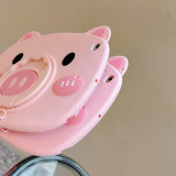 Kids Tablet Case For iPad Pro 11 2022 Air 5 4 10.9 10th 9th 8th 7th 10.2 10.5 5th 6th 9.7 2018 Mini 6 Cute Piggy Silicone Cover