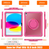 Large Stand Tablet Case For iPad 9th Gen 8th 7th 10.2 360° Rotating Stand Shoulder Strap Cover For iPad 10th 10.9 2022 5/6th 9.7