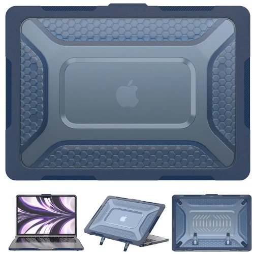 2024 New Laptop Case for MacBook Air M3 M2 M1 Chip 13.6 15.3 Pro 14 15 Air 13 MacBook Heavy Duty Shock Resisitance Laptop Cover