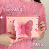3D Butterfly Case for Apple iPad 9th 8th 7th Generation 10.2 2021 2020 2019/iPad Air/Pro 10.5/10.9/pro11/Mini Silicone Kids Case