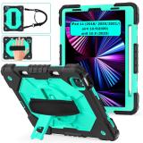 360 Rotating Stand Case For iPad Air 4 5 10.9 inch Pro 11 2018 2020 2021 2022 3-Layer Protection Cover With Hand Shoulder Strap