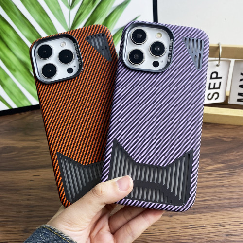 Carbon Fiber Texture Magnetic Phone Case For iPhone 12 13 14 15 Pro Max Wireless Charging Cover For IPhone 12 13 14 15 ProMax