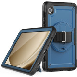 360 Rotating Case For Samsung Galaxy Tab A9 8.7 inch 2023 SM-X110 SM-X115 Heavy Duty Kickstand Cover With Hand Strap Shockproof