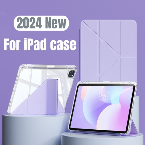 For ipad 10th Gen case 2022 iPad pro 11 case 2021 iPad 9th/8/7 gen Air 5 4 Pro 12.9 6th 5th 4th Mini 6 with Pencil Holder Cover