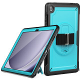 360 Rotating Case For Samsung Galaxy Tab A9 Plus 2023 SM-X210 X216 X218 Heavy Duty Kickstand Cover With Hand Strap Shockproof