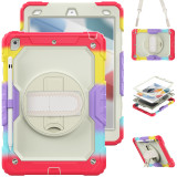 Case For iPad iPad 10.2 7th 8th 9th New Pad 9.7 2017 2018 Pro 9.7 Air2 Heavy Duty 360 Rotating Cover With Screen Protector Strap