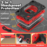 Hand Strap Case For Samsung Galaxy Tab A9 2023 8.7inch SM-X110 SM-X115 SM-X117 360 Rotating Kids Armor Cover With Shoulder Strap
