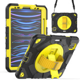 Hand Strap Case For iPad Air 4 5 10.9 inch Rotating Kids Armor Cover For Pro 11 2022 2021 2020 2018 Shell Shockproof Pen Slot
