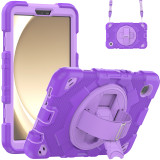 Hand Strap Case For Samsung Galaxy Tab A9 2023 8.7inch SM-X110 SM-X115 SM-X117 360 Rotating Kids Armor Cover With Shoulder Strap