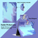 Case For iPad 10th Air 4 5 For iPad 9.7 5th 6th 10.2 8th 9th Pro 11 12.9 10.5 Mini 1 2 3 4 5 6 Watercolor Leather Tablet Cover