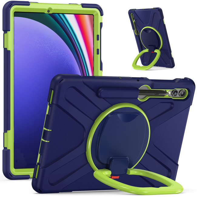 Hybrid Universal Case For Samsung Galaxy Tab S9 S7 FE S8 Plus SM-X810 X610 X800 T730 T735 T970 T976 12.4 inch Handle Grip Cover
