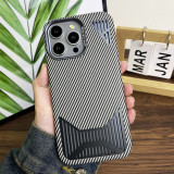 Carbon Fiber Texture Magnetic Phone Case For iPhone 12 13 14 15 Pro Max Wireless Charging Cover For IPhone 12 13 14 15 ProMax