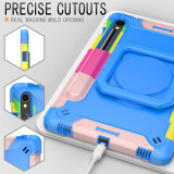 Handle Grip Case for Samsung Galaxy Tab S9 FE SM-X710 X716B X510 X516B Rotating Cover Shoulder Strap Pen Holder Capa Kids Funda