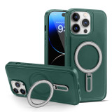 Luxury Ring Holder Magnetic For Magsafe Frosted Case For iPhone 17 Air  16 14 13 12 11 Pro Plus Max Wireless Charging Solid Bumper Cover