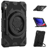 Kids Armor Case For Samsung Galaxy Tab S9 FE 2023 SM-X710 X716B X510 X516B 360 Rotating Cover With Strap Handle Grip Pen Slot