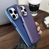 Titanium Gray Metal Phone Case For iPhone 15 14 13 12 Pro Max Camera Frame Anti Slip Full Cover Shockproof Clear Hard Back Cover