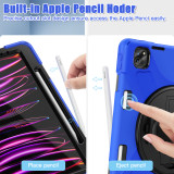 360 Rotating Case For Apple iPad Pro 12.9 2022 2021 2020 2018 Stand Rugged Cover With Pen Slot,Hand & Shoulder Strap Shockproof