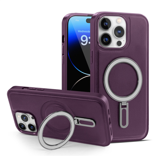 Luxury Ring Holder Magnetic For Magsafe Frosted Case For iPhone 17 Air  16 14 13 12 11 Pro Plus Max Wireless Charging Solid Bumper Cover