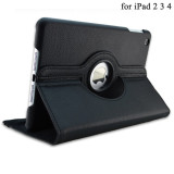 For iPad 2 3 4 Case 360 Degrees Rotating PU Leather Cover for iPad 2 3 4 Mini6 Stand Holder Cases Smart Tablet A1395 A1396 A1430