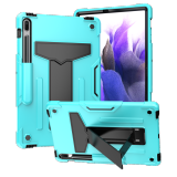 Case for Samsung Galaxy Tab S7 S8 Plus FE SM-T870 X700 T970 T730 X800 S6 Lite P610 P615 Hybrid Kickstand Cover With S Pen Holder