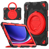 Kids Armor Case For Samsung Galaxy Tab S9 FE 2023 SM-X710 X716B X510 X516B 360 Rotating Cover With Strap Handle Grip Pen Slot