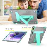Case for Samsung Galaxy Tab S7 S8 Plus FE SM-T870 X700 T970 T730 X800 S6 Lite P610 P615 Hybrid Kickstand Cover With S Pen Holder