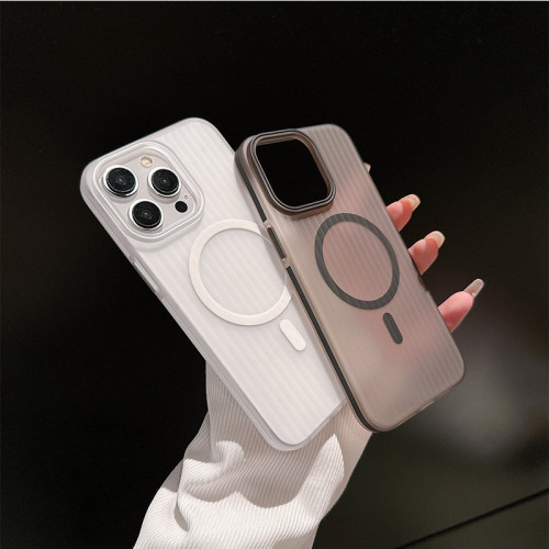 Fashionable Anti-collision Phone Case For IPhone 12 13 14 15 Pro Max Plus Anti-slip Magnetic Phone Cover For IPhone 14 15 Promax