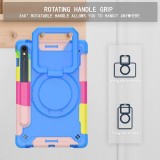 Handle Grip Case for Samsung Galaxy Tab S9 FE SM-X710 X716B X510 X516B Rotating Cover Shoulder Strap Pen Holder Capa Kids Funda