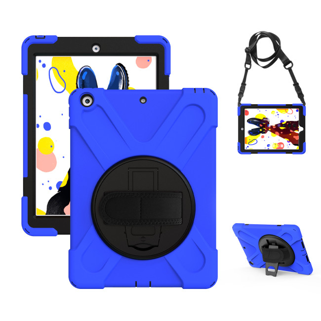 360 Rotating Case For Apple iPad 10.2 Pro 10.5 9.7 2017 2018 Air 1 2 Stand Rugged Cover For iPad 2 3 4 Mini 5 4 3 With Strap