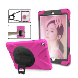 360 Rotating Case For Apple iPad 10.2 Pro 10.5 9.7 2017 2018 Air 1 2 Stand Rugged Cover For iPad 2 3 4 Mini 5 4 3 With Strap